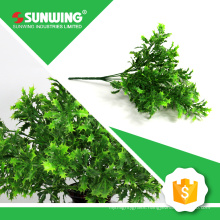 customized green artificial ficus spray with leaves for flora wall decor